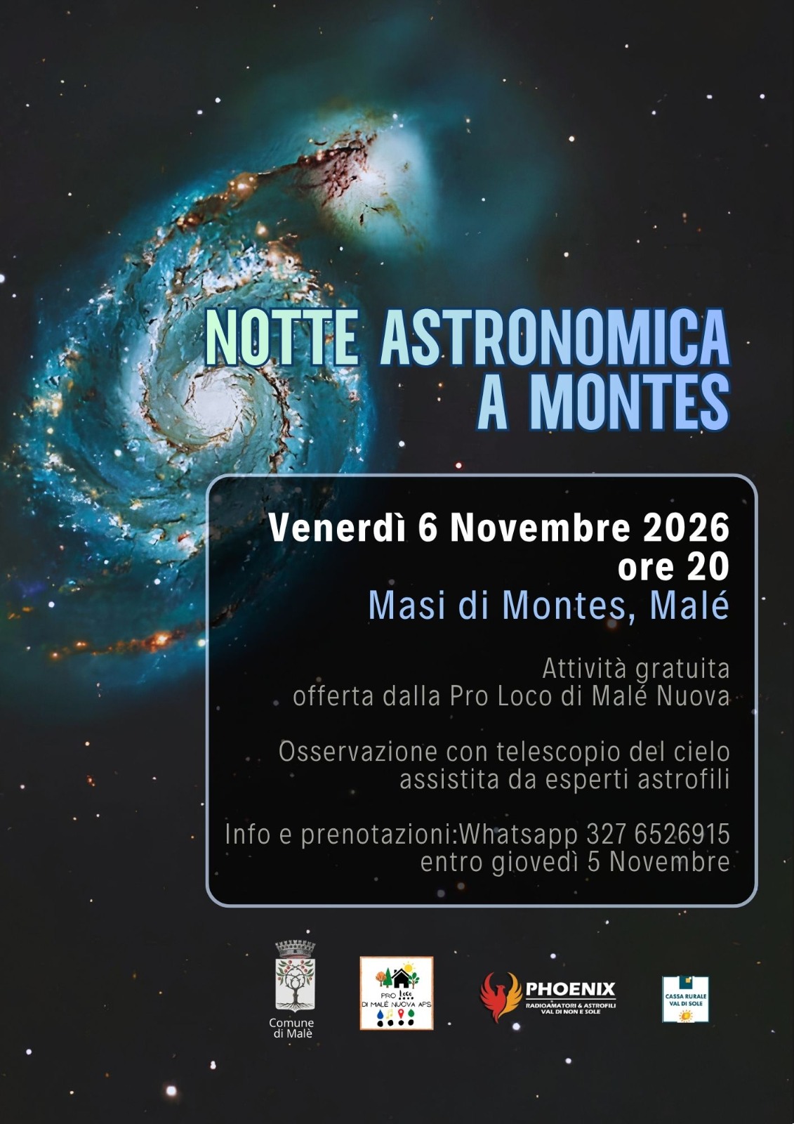 Al momento stai visualizzando Notte astronomica a Montes: una serata alla scoperta del cielo